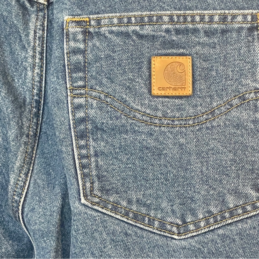 Carhartt Men's Relaxed Fit Blue Jeans - Picture 5 of 6
